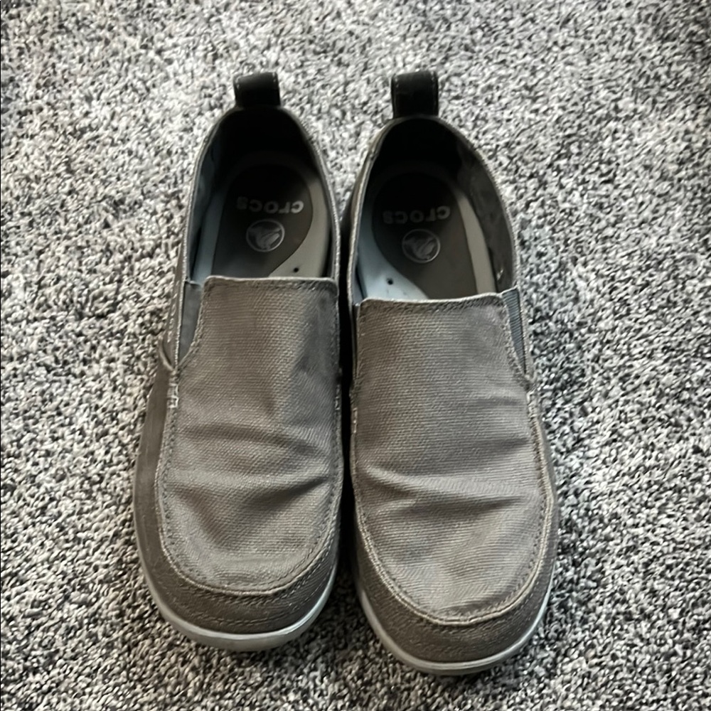 Crocs Men's Gray Slip-On Shoes